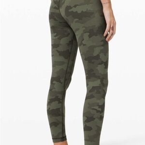 LULULEMON Align II Heritage 365 Camo Green Twill Leggings 25” High-Rise